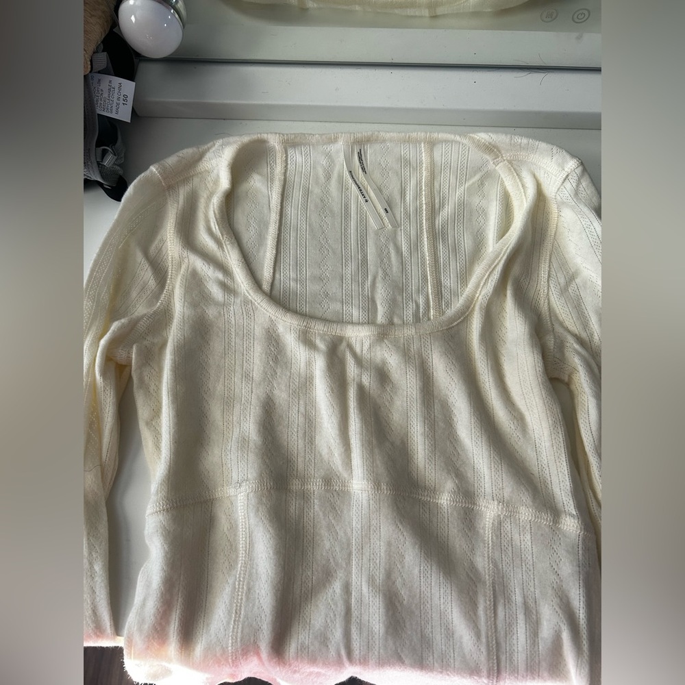 anthropologie shirt brand new with no tags 
off white